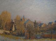 Frosty Morning in Louveciennes, Alfred Sisley